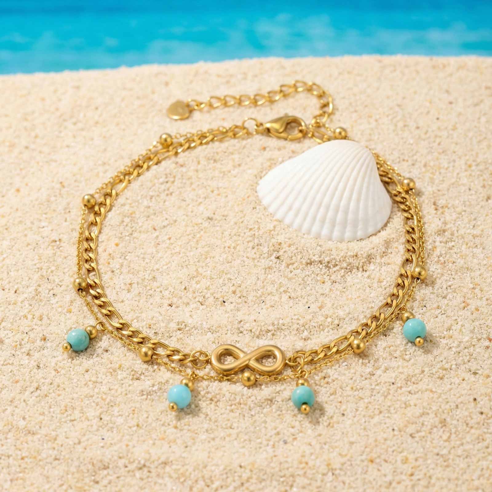 Jc Jewelry & Watches Photos - Vnox Nueva Tobillera Boho de Doble