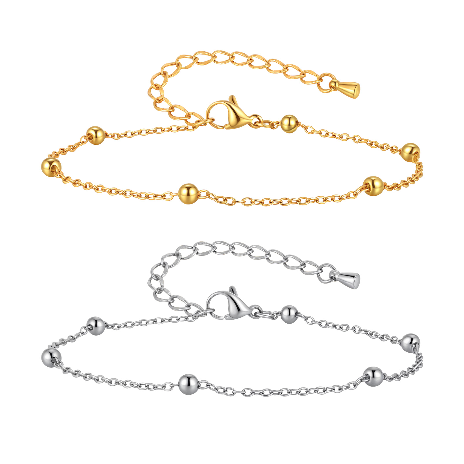 Jc Jewelry & Watches Photos - Tobillera de cadena con cuentas de