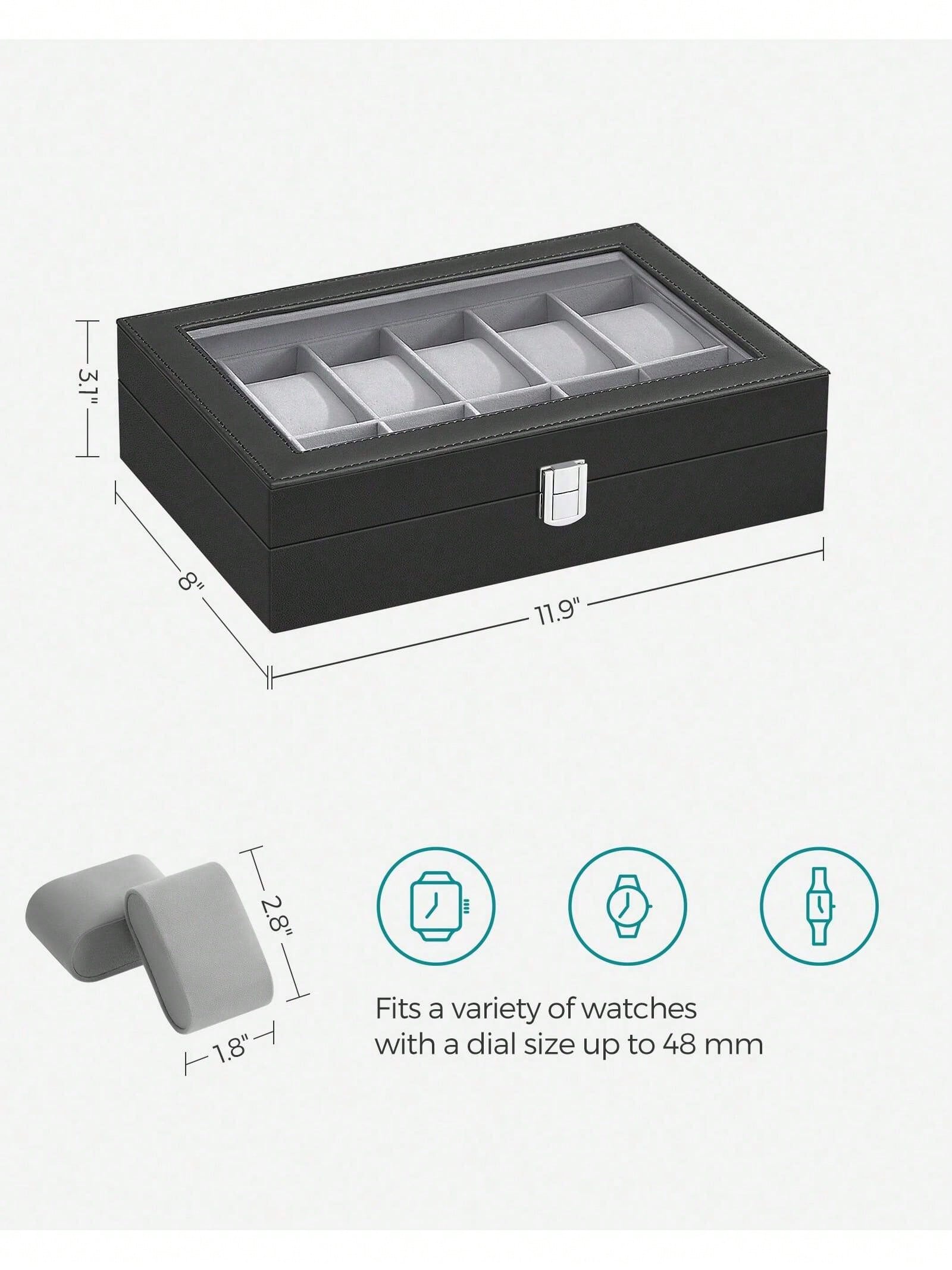 Caja para relojes con cerradur - Watch Display Box reseña y precio